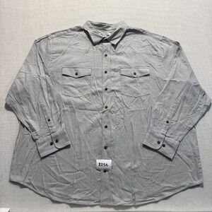 Amazon Essentials Flannel Shirt Mens 2XL Gray  New without Tags